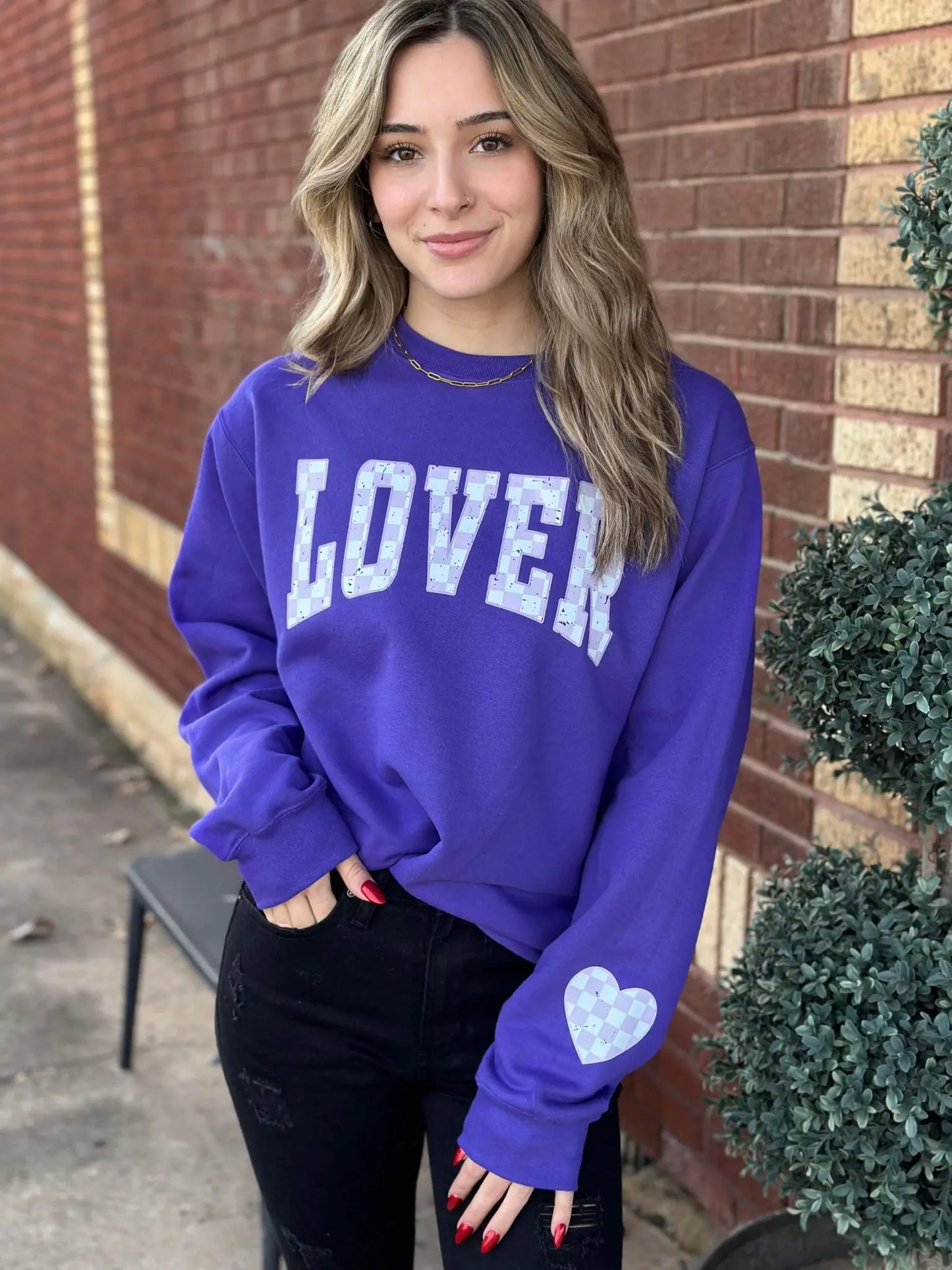 Checkered Lover Sweatshirt