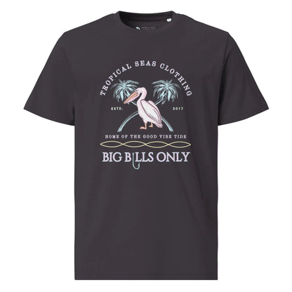 Premium Men's Tropical Pelican Organic Cotton T-Shirt – Sustainable Comfort with Coastal Style