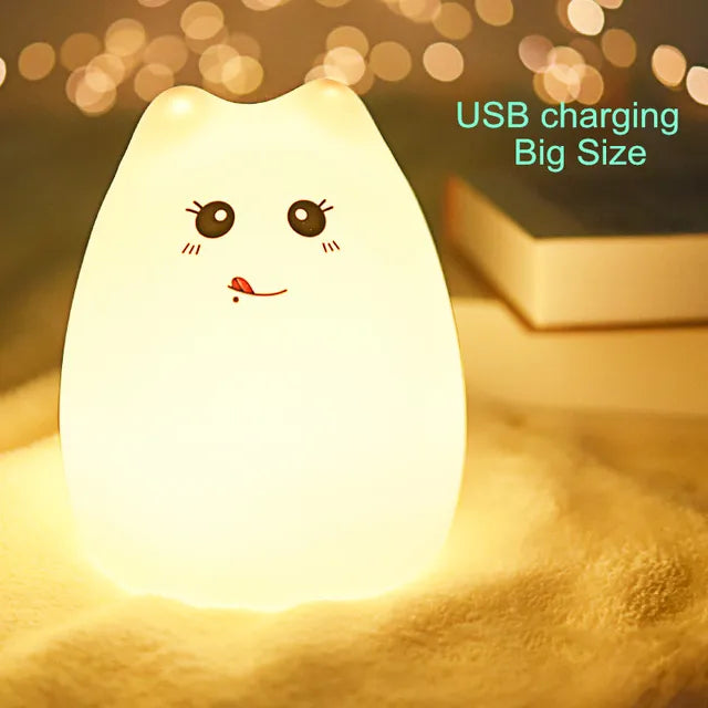 Touch Sensor Remote Cat Lamp