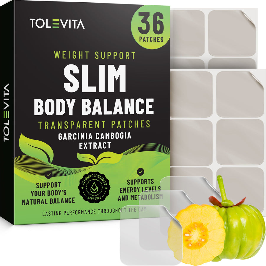 Slim Body Balance Patches, Transparent Patches with Garcinia Cambogia and L-Glutamine, 36 patches