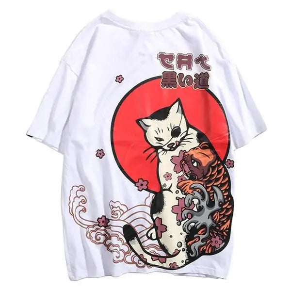 Japanese Ukiyo E Cat T-Shirt