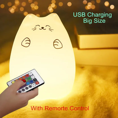 Touch Sensor Remote Cat Lamp