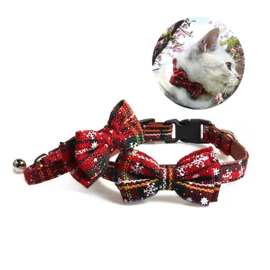 Red Striped Puppy Cat Collar