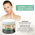 Chia & Maca Bentonite Clay Natural Face Mask Powder, 1 Pound (454gm) Jar by Pride Of India