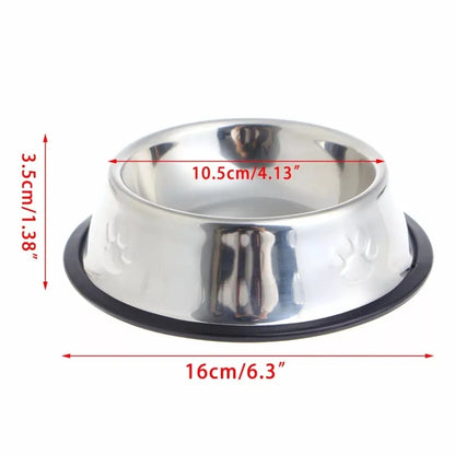 Stainless Steel Non-slip Pet Feeding Bowl