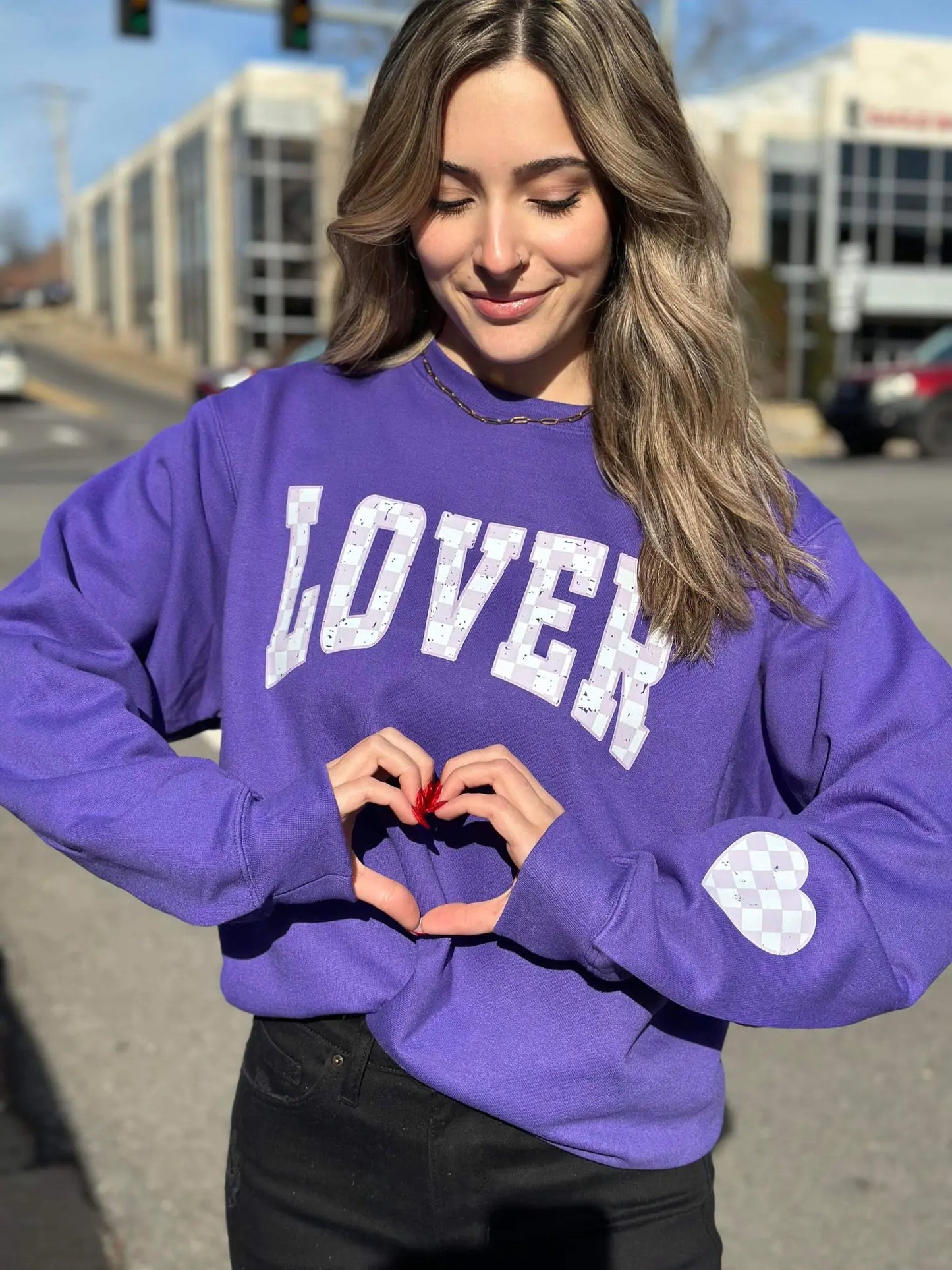 Checkered Lover Sweatshirt