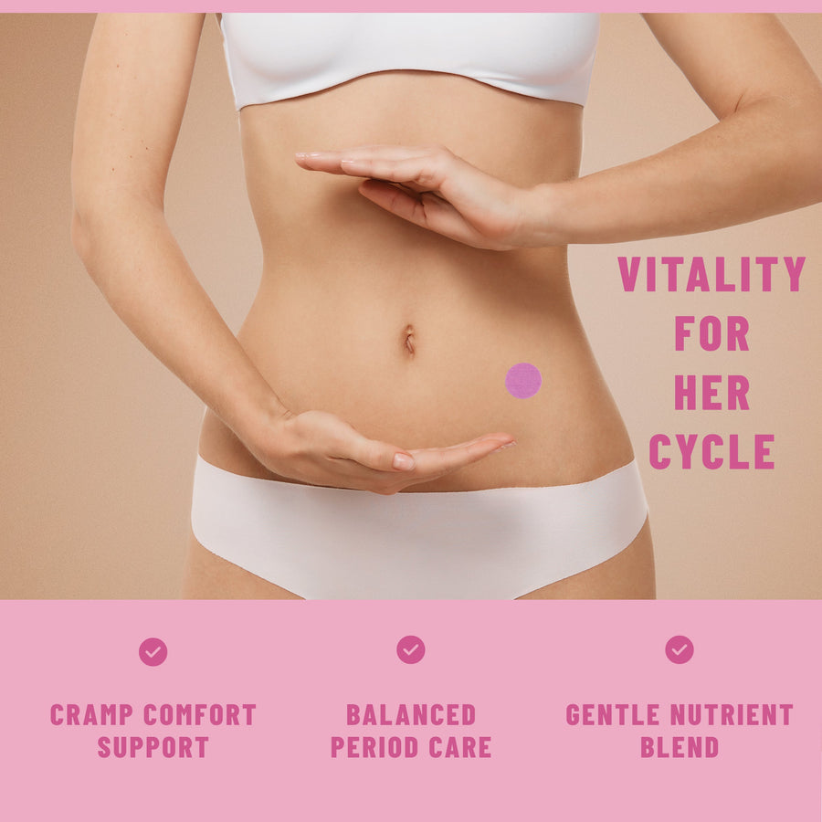 Period Patches Menstrual & Cycle Support with Chasteberry, Magnesium, Evening Primrose Oil & Herbs, 36 Patches