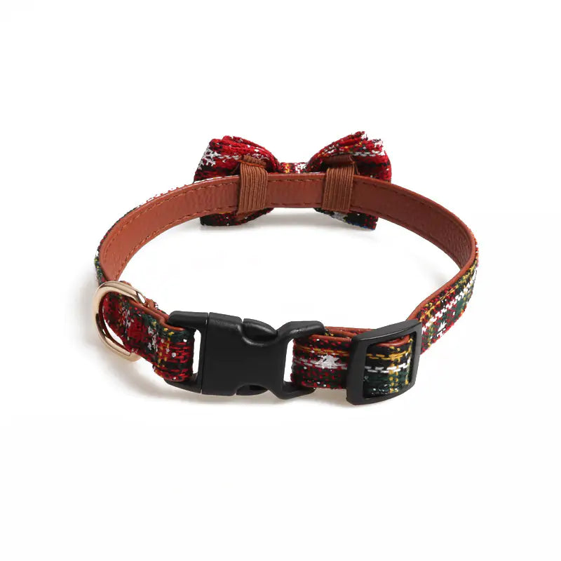 Red Striped Puppy Cat Collar