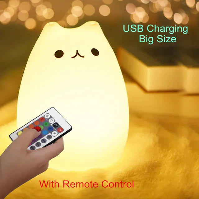 Touch Sensor Remote Cat Lamp