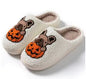 Halloween Dog Embroidery Cotton Home Slippers