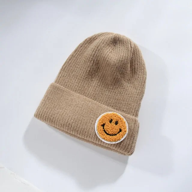 Smiley Face Warm Knitted Hat for Men And Women