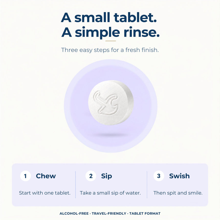 Fluoride-Free Mouthwash Tablets with 5% nHAp – 124 Tablets