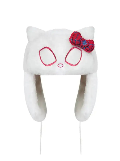 Spiderman & Gwen Stacy x Hello Kitty Fluffy Ushanka Hat